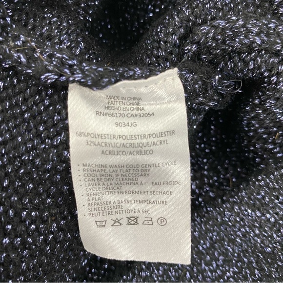 Anthropologie Knit Metallic Sparkle Pant Sz L - Picture 9 of 9